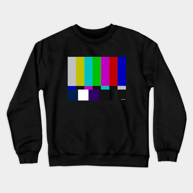 TV Color Bars Crewneck Sweatshirt by genX life